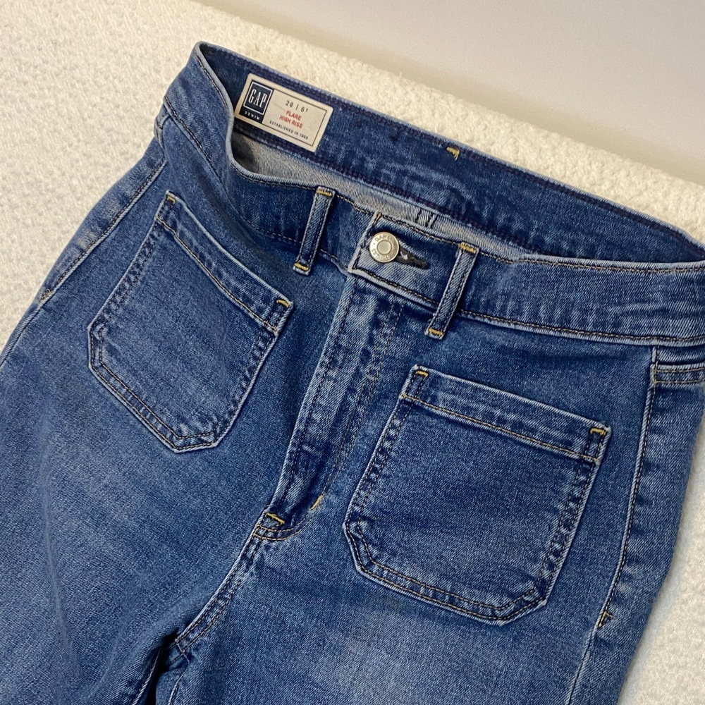 GAP Women's Flare Jeans 70s Sailor LONG Y2K Size 6